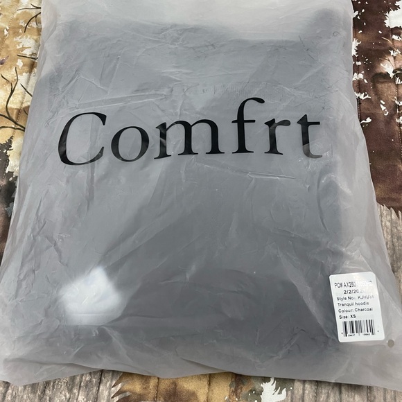 Comfrt Tranquil Heavy Weight Hoodie - Charcoal - Picture 3 of 5